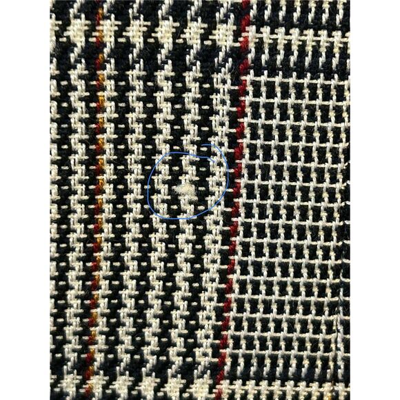 VINTAGE Gilmor Womens Lined Black White Houndstooth Blazer READ Size 10 (5176) - Picture 8 of 8